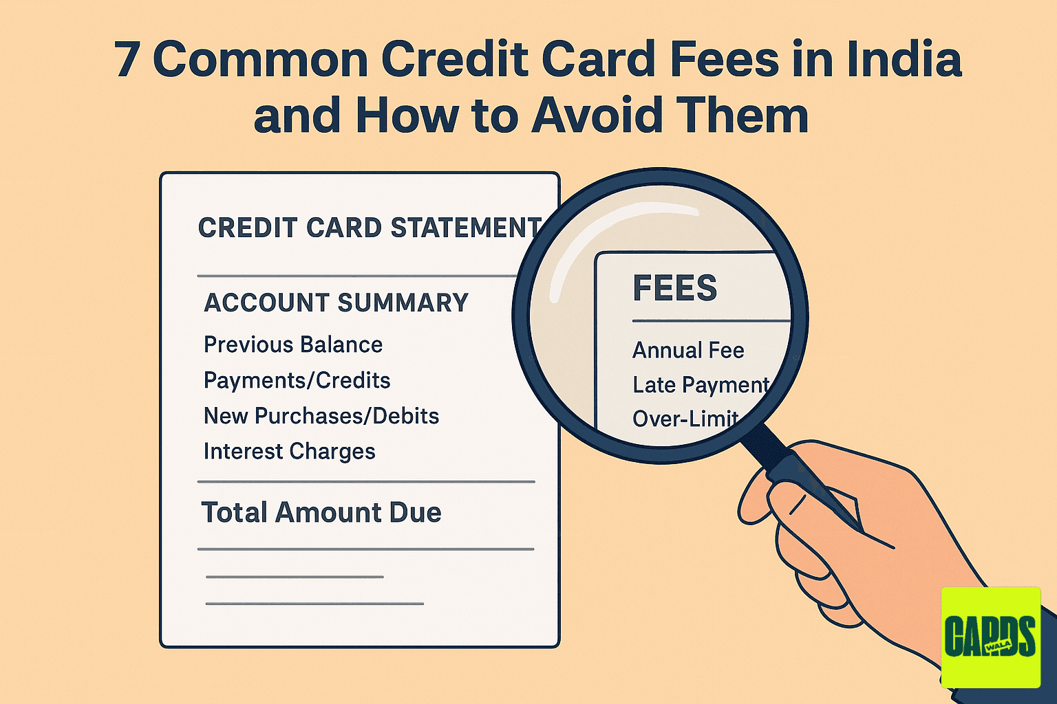 7 Common Credit Card Fees in India and How to Avoid Them