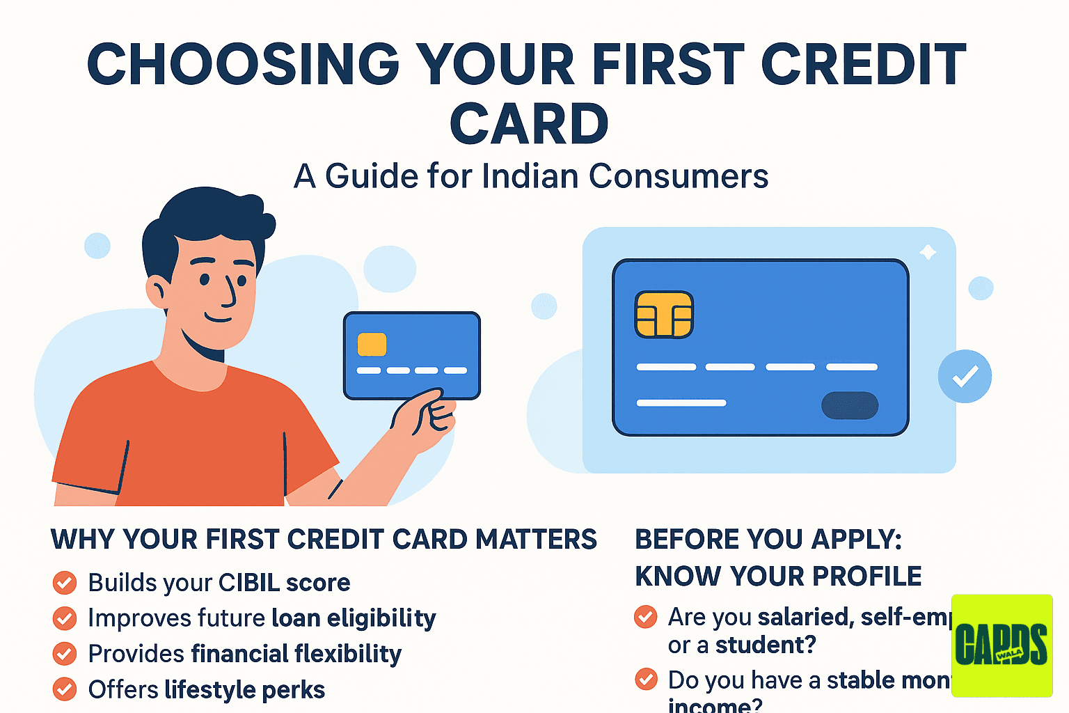 The Ultimate Guide to Choose Your First Credit Card in India