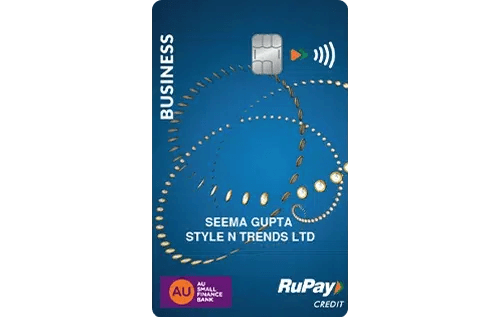AU Business Cashback RuPay Credit Card