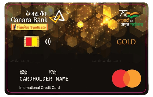 Canara Bank Mastercard Gold Secured Credit Card