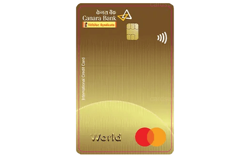Canara Bank Mastercard World Credit Card