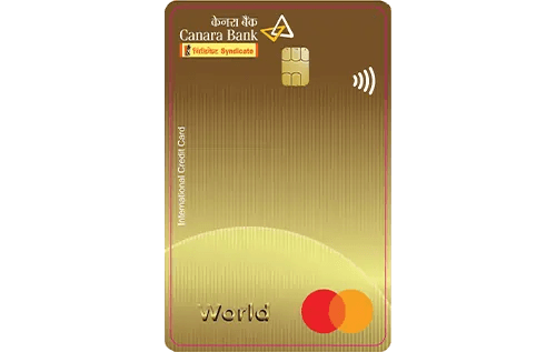 Canara Bank Mastercard World Credit Card