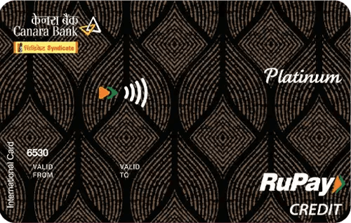 Canara Bank RuPay Platinum Credit Card