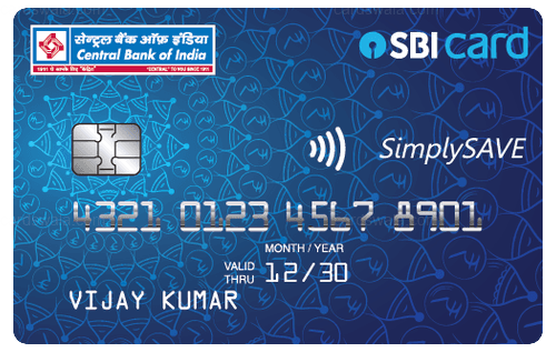 Central Bank Of India SimplySave SBI Card