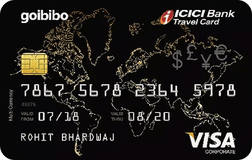 Goibibo ICICI Bank Forex Prepaid Card