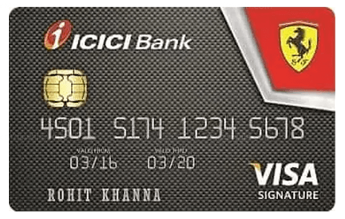 ICICI Bank Ferrari Signature Credit Card