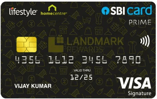 Lifestyle Home Centre SBI Card Prime
