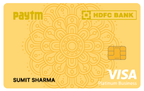 Paytm HDFC Bank Business Credit Card