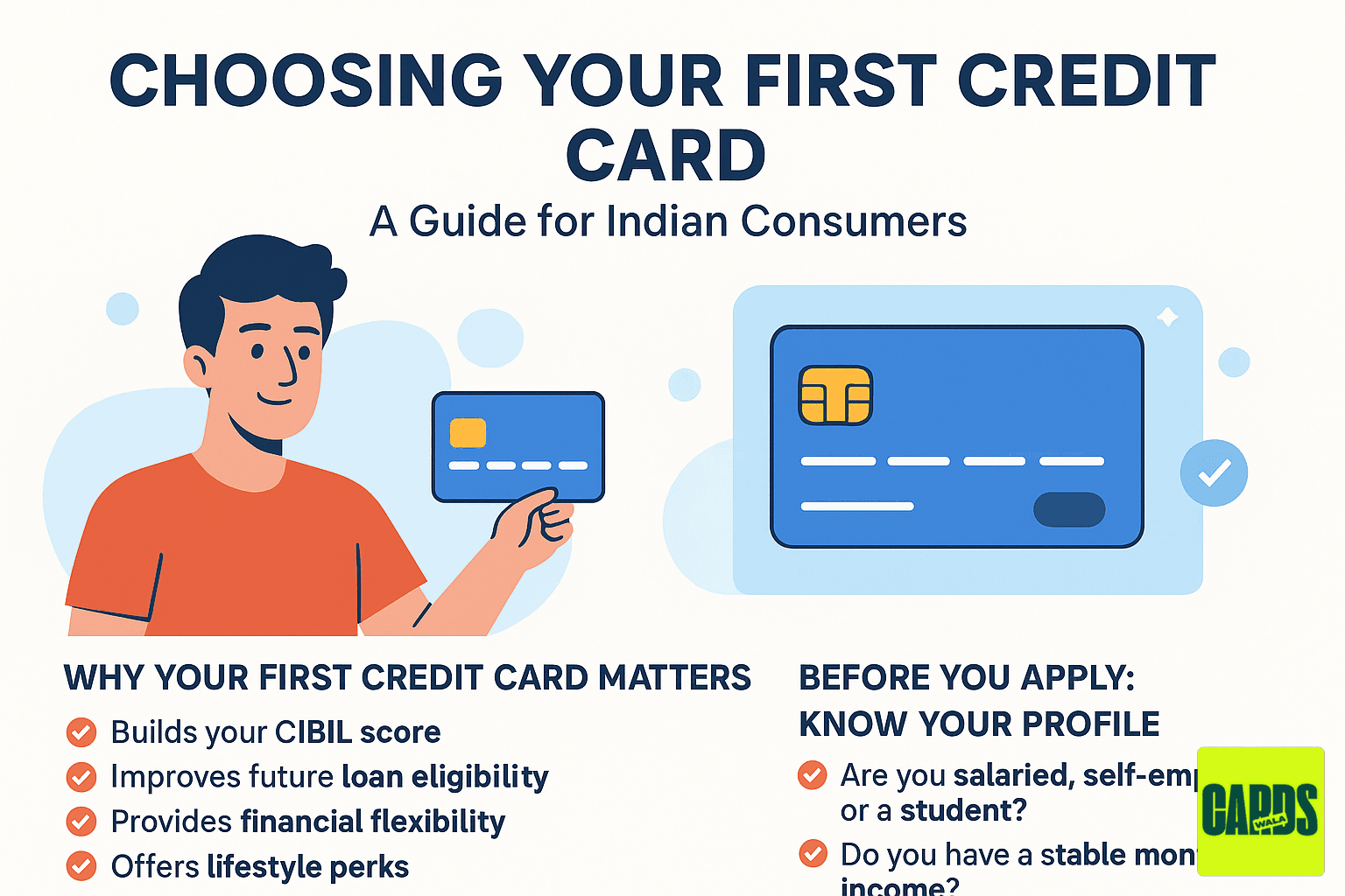 The Ultimate Guide to Choose Your First Credit Card in India