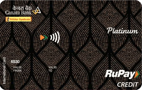 Canara Bank RuPay Platinum Credit Card
