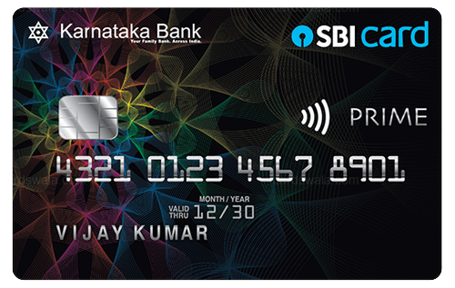 Karnataka Bank Prime SBI Credit Card