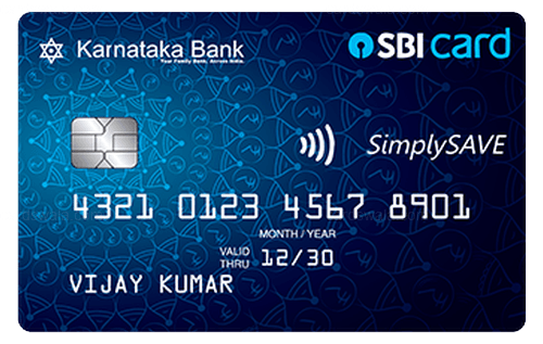 Karnataka Bank SimplySave SBI Credit Card