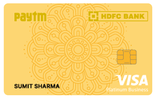 Paytm HDFC Bank Business Credit Card