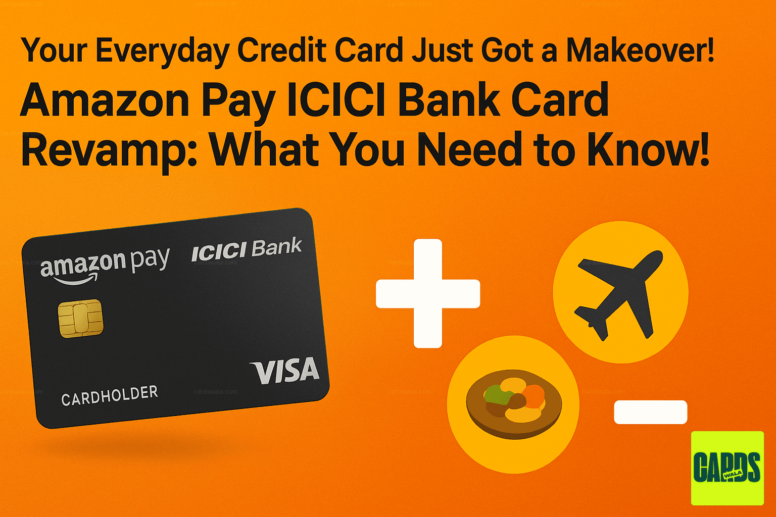 The Amazon Pay ICICI Bank Credit Card shown with plus and minus signs, detailing the new lower forex fee and new cashback exclusions. The Amazon Pay ICICI Bank Credit Card shown with plus and minus signs, detailing the new lower forex fee and new cashback exclusions.