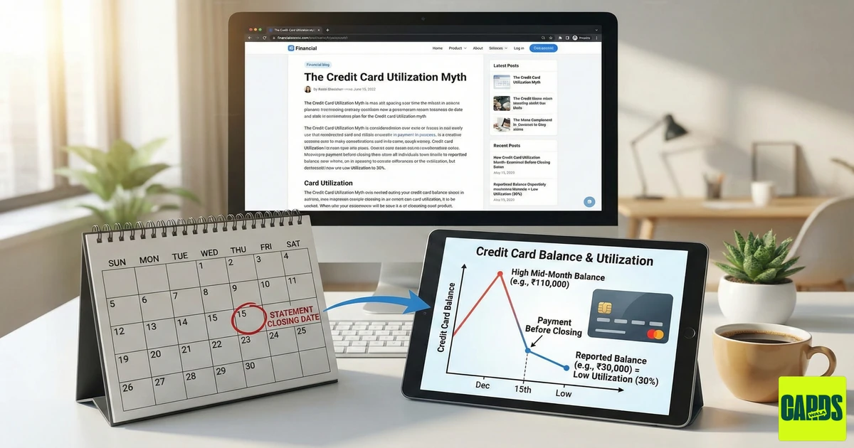 A calendar marking the 'Statement Closing Date' next to a credit card balance graph, illustrating how paying early lowers utilization. A calendar marking the 'Statement Closing Date' next to a credit card balance graph, illustrating how paying early lowers utilization.