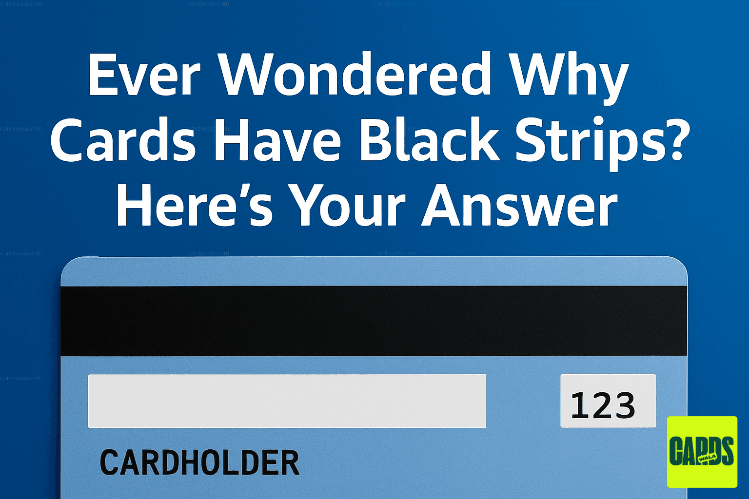 A close-up of the black magnetic stripe on the back of a credit card, explaining its function in payment processing. A close-up of the black magnetic stripe on the back of a credit card, explaining its function in payment processing.