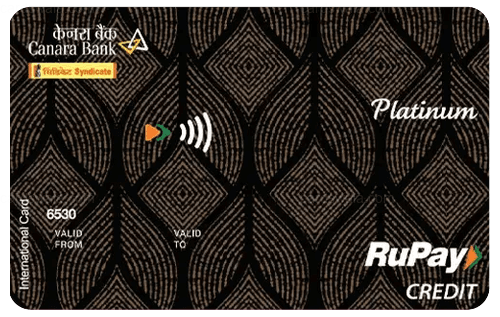 Canara Bank RuPay Platinum Credit Card Canara Bank RuPay Platinum Credit Card