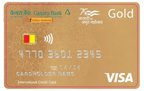 Canara Bank Visa Gold Credit Card Canara Bank Visa Gold Credit Card