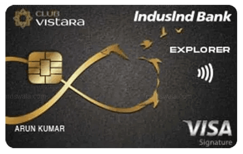 Club Vistara IndusInd Bank Explorer Credit Card Club Vistara IndusInd Bank Explorer Credit Card