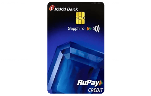ICICI Bank Sapphiro Credit Card ICICI Bank Sapphiro Credit Card