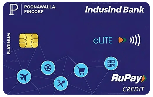 Poonawalla Fincorp IndusInd Bank eLITE RuPay Credit Card Poonawalla Fincorp IndusInd Bank eLITE RuPay Credit Card