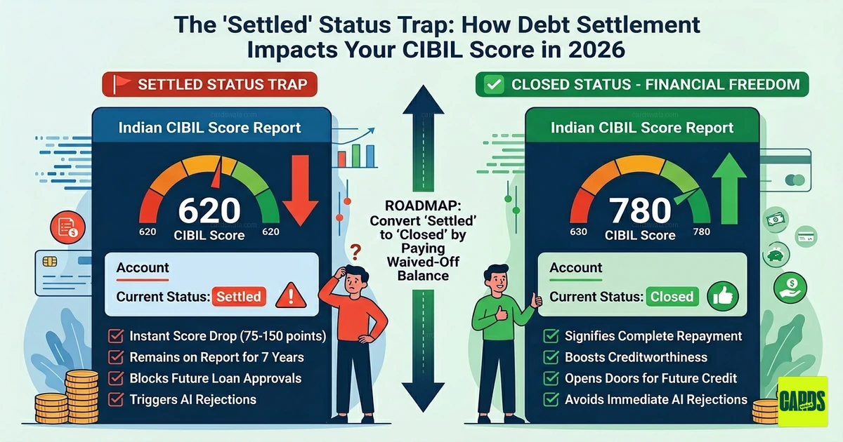 The 'Settled' Status Trap: How Debt Settlement Impacts Your CIBIL Score in 2026