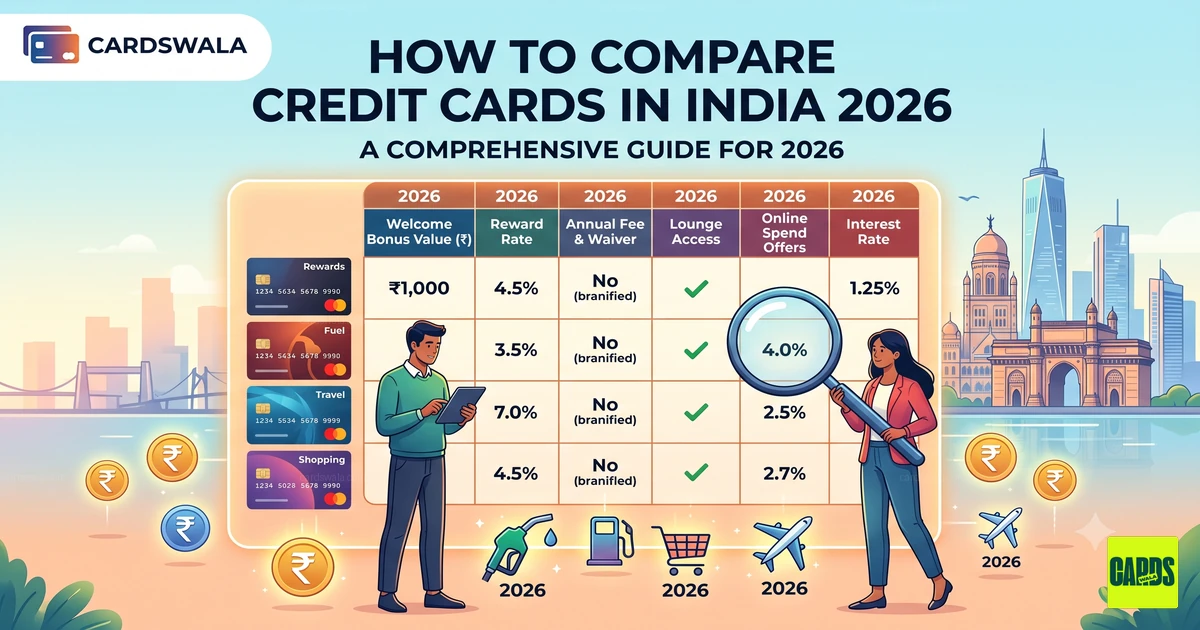 How to Compare Credit Cards in India: The 12-Point Checklist (2026) How to Compare Credit Cards in India: The 12-Point Checklist (2026)