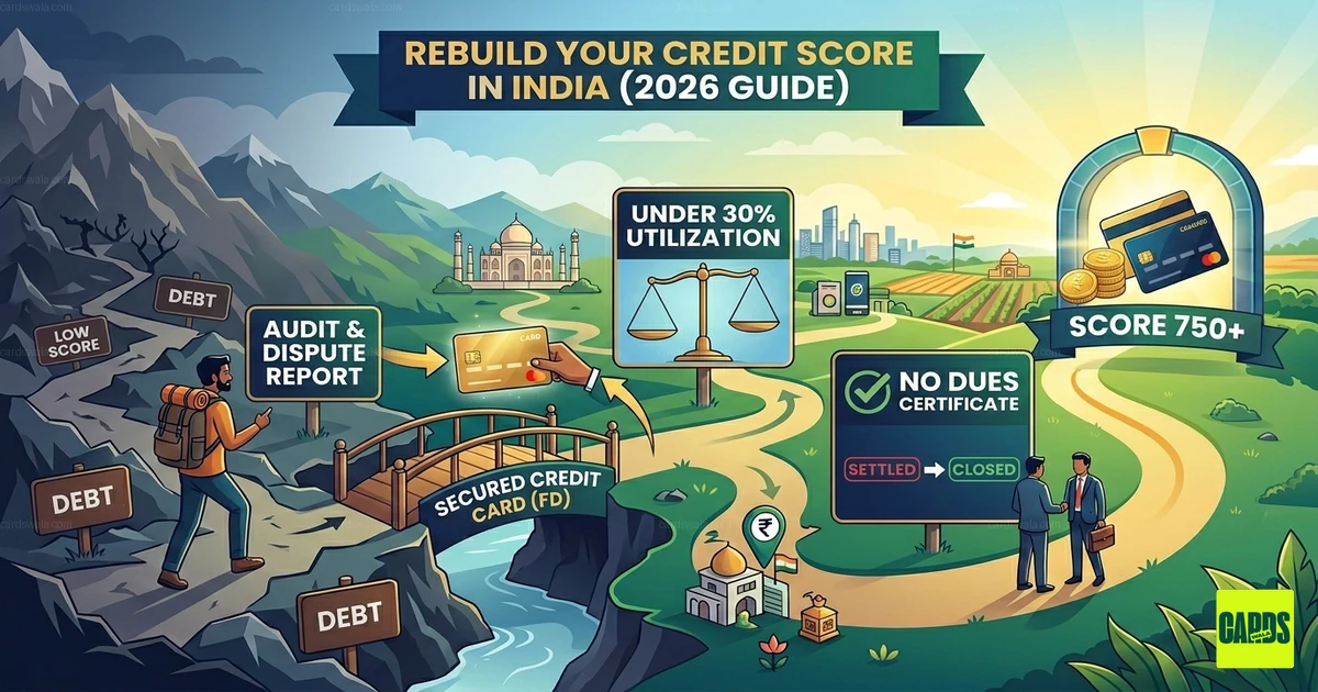 How to Rebuild Your Credit Score in India (2026 Guide): From 500 to 750+