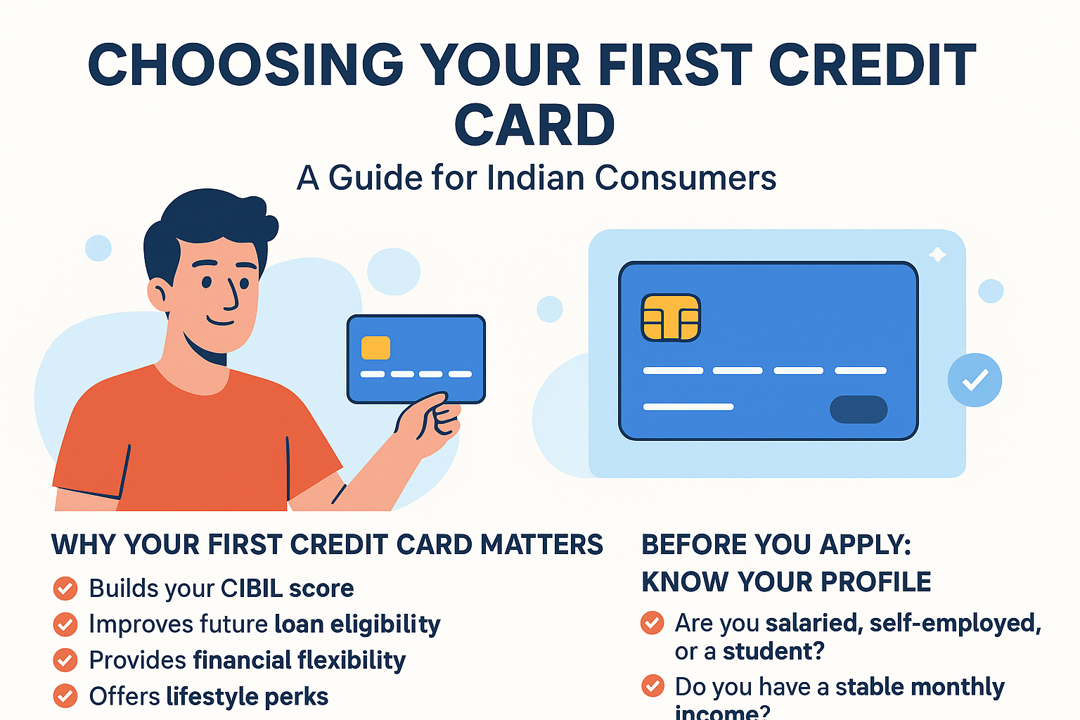 The Ultimate Guide to Choose Your First Credit Card in India The Ultimate Guide to Choose Your First Credit Card in India