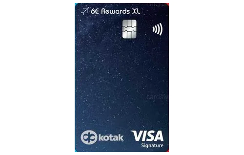 6E Rewards XL – Indigo Kotak Bank Credit Card credit card design