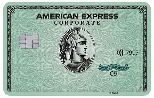 American Express Corporate Green Card credit card design