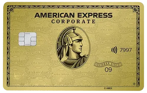 American Express Gold Corporate Card credit card design