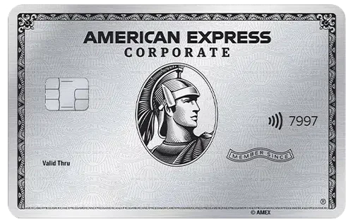 American Express Platinum Corporate Card credit card design