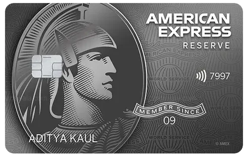 American Express Platinum Reserve Credit Card credit card design
