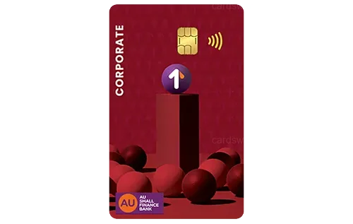 AU Corporate Credit Card credit card design