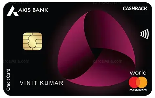 Axis Bank Cashback Credit Card credit card design