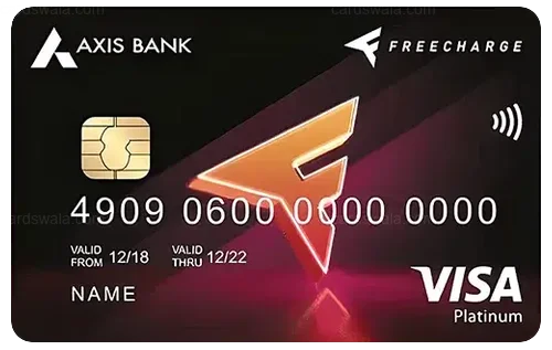 Axis Bank Freecharge Credit Card credit card design