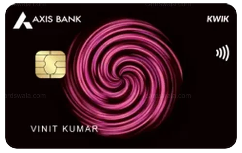 Axis Bank Kwik Credit Card credit card design