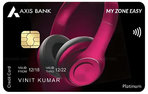 Axis Bank My Zone Easy Credit Card credit card design
