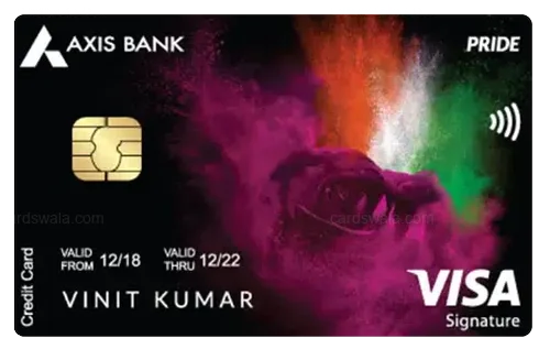 Axis Bank Pride Platinum Credit Card Axis Bank Pride Platinum Credit Card credit card design