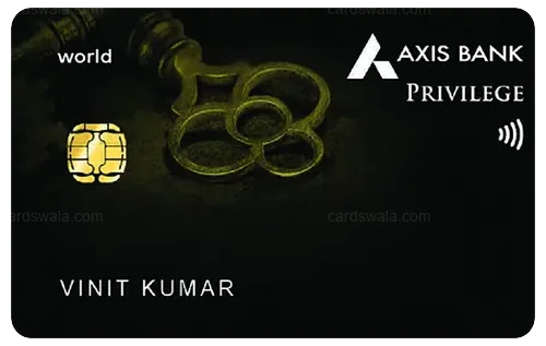Axis Bank Privilege Credit Card credit card design