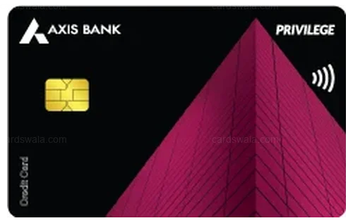 Axis Bank Privilege Easy Credit Card credit card design