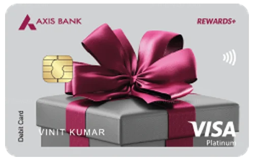 Axis Bank Rewards+ Debit Card Axis Bank Rewards+ Debit Card credit card design
