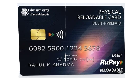 ಬ್ಯಾಂಕ್ ಆಫ್ ಬರೋಡಾ ಮರುಲೋಡ್ ಮಾಡಬಹುದಾದ ಕಾರ್ಡ್ ಭೌತಿಕ ರೂಪಾಂತರ ಬ್ಯಾಂಕ್ ಆಫ್ ಬರೋಡಾ ಮರುಲೋಡ್ ಮಾಡಬಹುದಾದ ಕಾರ್ಡ್ ಭೌತಿಕ ರೂಪಾಂತರ ಕ್ರೆಡಿಟ್ ಕಾರ್ಡ್ ವಿನ್ಯಾಸ