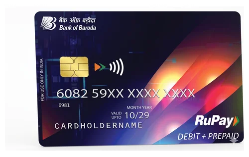 Bank of Baroda RuPay Qsparc NCMC Debit Card credit card