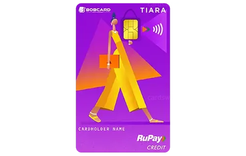 BOBCARD Tiara Credit Card BOBCARD Tiara Credit Card credit card design