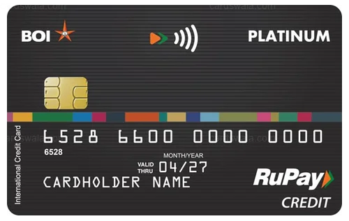 BOI RUPAY PLATINUM INTERNATIONAL credit card