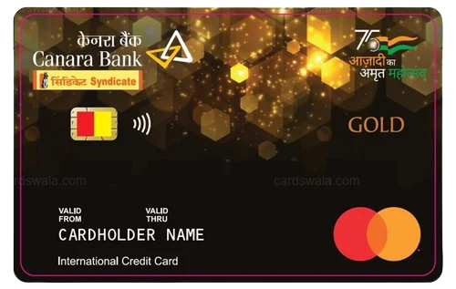 Canara Bank Mastercard Gold Secured Credit Card Canara Bank Mastercard Gold Secured Credit Card credit card design