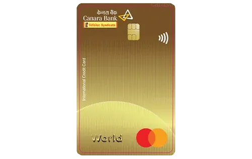 Canara Bank Mastercard World Credit Card Canara Bank Mastercard World Credit Card credit card design