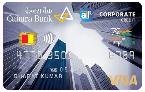Canara Bank Visa Corporate Credit Card Canara Bank Visa Corporate Credit Card credit card design
